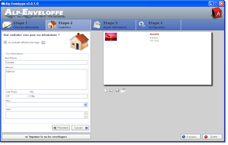 Modifier la couleur du nom expéditeur