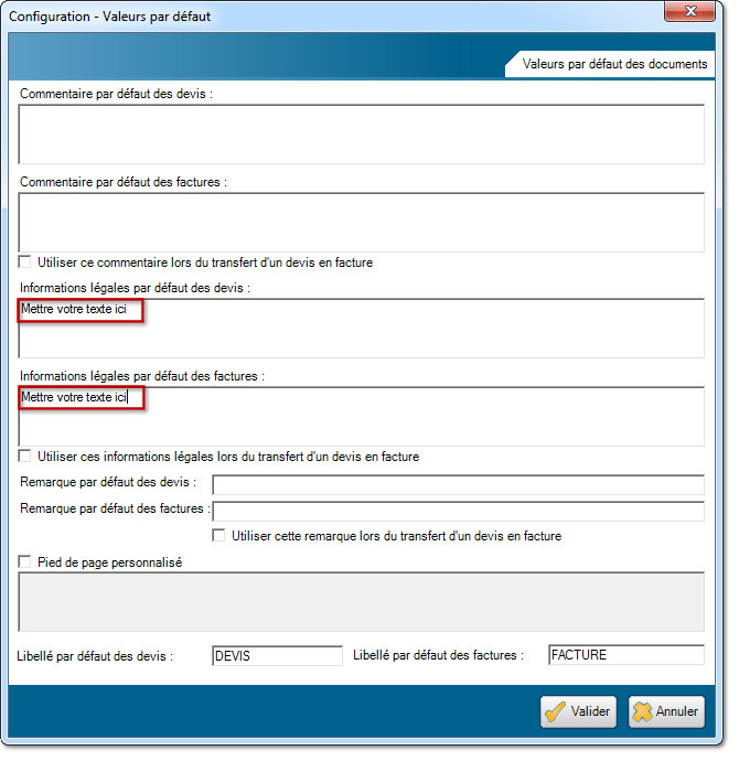 Mentions légales par défaut